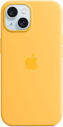 Apple iPhone 15 Silicone Case with MagSafe - Sunshine