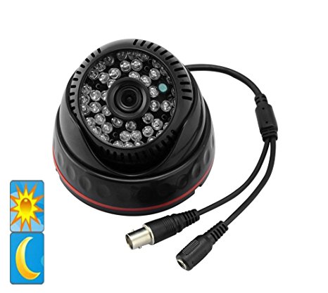 Jhua AHD Indoor 48 LED Wide Angle IR Color Security Camera with AC Adapter HD Infrared Waterproof Dome Camera CCTV Day and Night Surveillance Camera