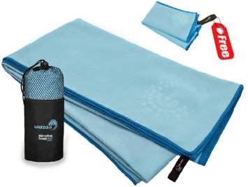 Premium Microfiber Towel for Travel Sports and Outdoors  FREE Practical HandFace Towel and Mesh BAG 8226 Quick-dry and Antibacterial 8226 With Hook 8226 Large Size 8226 Blue or Magenta 9733100 Satisfaction Guarantee9733LIMITED TIME OFFER
