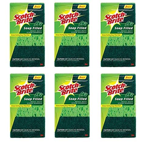 Scotch-Brite Rescue No Rust Soap Mini Pads 300, 3-Count, 6 Pack