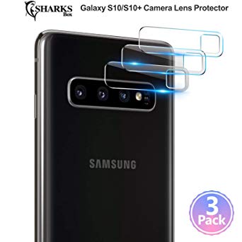 Camera Lens Protector for S10 & S10 Plus|Ultra-Thin Galaxy S10/S10 Plus Back Camera Screen Protector|High Definition Transparent Clear Film Camera Tempered Glass for Galaxy S10 & S10 Plus|SHARKSBox