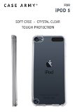 Apple iPod Touch 5th and iPod Touch 6th Generation Case Case Army iPod 5 and iPod 6 Scratch-Resistant Silicone Crystal Clear Case Shock-Dispersion Technology Cover with TPU Bumper Cover NEWEST MODEL Limited Lifetime warranty