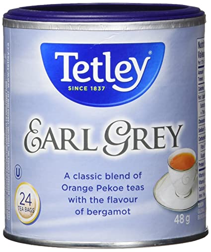 Tetley Earl Grey Tea 24 tea bags 48g/1.69oz Imported from Canada