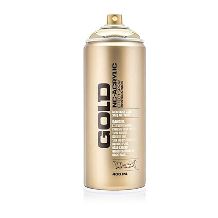 Montana Gold Acrylic Professional Spray Paint - 400 ML Can - Goldchrome (M 3000)