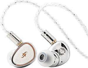 Linsoul SIMGOT EA1000 10mm Dynamic Driver in Ear Monitor, HiFi in Ear Earphone IEM, Wired Gaming Earbud, with Silver-Plated OFC Cable for Musician Audiophile (EA1000, SIMGOT)