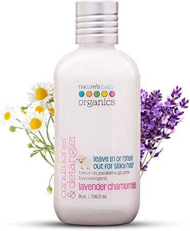 Nature'S Baby Organics Conditioner and Detangler, Lavender Chamomile, 8.8 Ounce