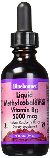 Bluebonnet Liquid Cellular Active Methycobalamin 5000 mcg, 2 Ounce