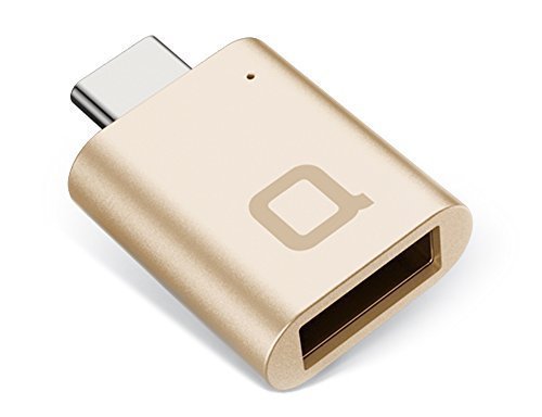 nonda MI22GDRN World's Smallest USB-C to USB-A Full Aluminum Mini Adapter, Designed in Germany, for new Macbook - Gold