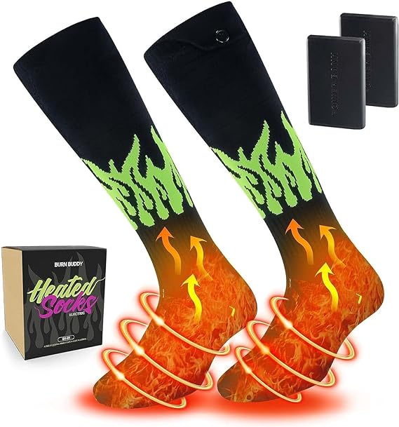 Heated Socks for Men Women,Rechargeable Heated Socks with 4 Heating Level,Battery Heated Socks Women Fast Heat,Washable Electric Socks for Men,Winter Thermal Socks Hunting Hiking Camping Skiing Socks