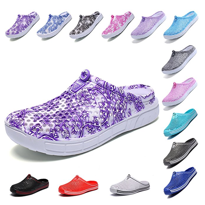 OUYAJI Womens Summer Breathable Mesh Sandals,Slippers,Beach Footwear,Water Shoes,Indoor Shoes,bash Shoes,Walking,Anti-Slip,Garden Clog Shoes