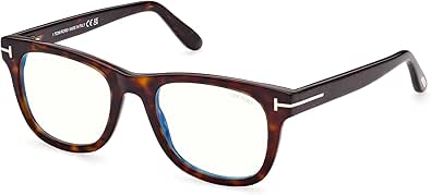 Eyeglasses Tom Ford FT 5820 -B 052 Shiny Classic Dark Havana,"t" Logo/Blue Bl