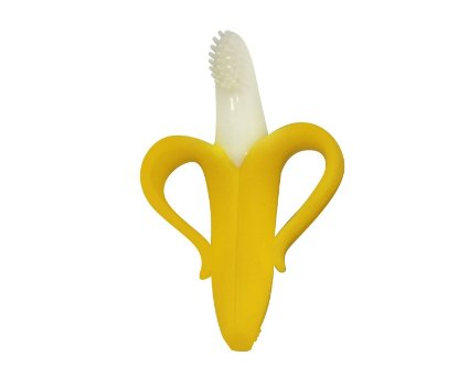 Baby Classic Banana Training Toothbrush, Teether with Handles
