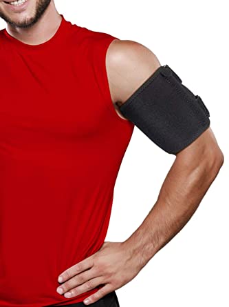 Bicep Tendonitis Brace Compression Sleeve - Triceps & Biceps Muscle Support For Upper Arm Tendonitis Pain Relief Or Bicep Strains (Bicep 11 to 16")