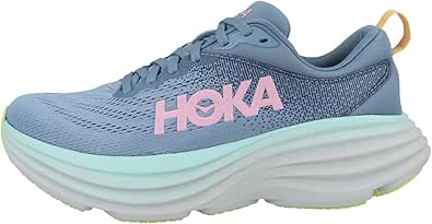 HOKA ONE ONE Womens Bondi 8 Textile Shadow Dusk Trainers 7 US