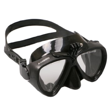 ANGGO Adult Anti-fog Dive Mask with Mount for Action sport helmet camera Gopro Hero 2/3/3 /4 SJ4000 SJ5000 SJcam