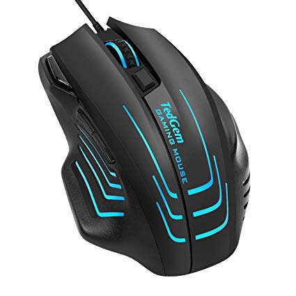 Gaming Mouse, TedGem Wired Mouse Gaming Mouse Wired Computer Mouse Wired PC Gaming Mouse UP TO 7500 DPI, 7 Programmable Buttons, Ergonomic Gaming Mice for Windows XP, Vista, WIN7, WIN8, Win10, MAC