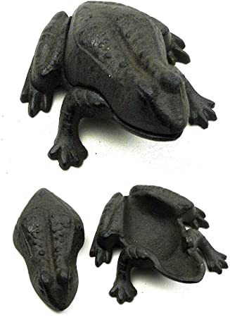 Furniture Creations Garden Frog Outdoor Hide A Key Hider Cast Iron Charming