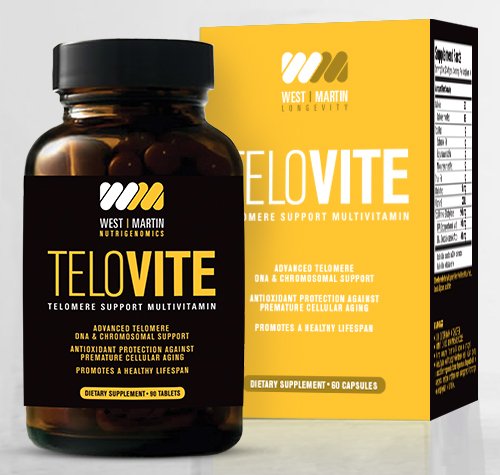 TeloVite - Advanced Multivitamin Telomere Supplement - Anti-Aging Formula - Activate Telomerase and Lengthen Telomeres - 90 Tablets