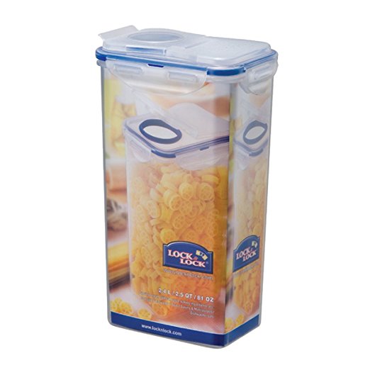 LOCK & LOCK Airtight Rectangular Tall Food Storage Container with Flip Lid 81.15-oz / 10.14-cup