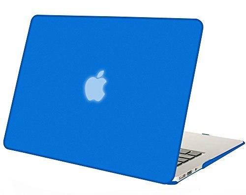 Mosiso - Blue AIR 13-inch Soft-Touch Plastic See Through Hard Shell Snap On Case Cover for Apple MacBook Air 133 Models A1369 and A1466 BLUE