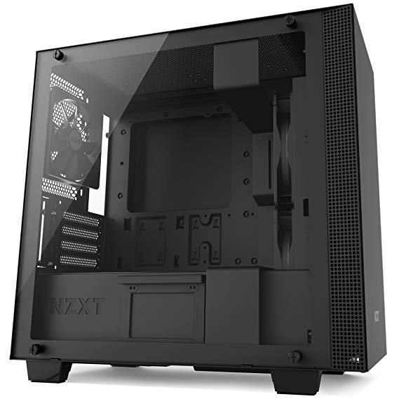 NZXT H400 Desktop Computer Case, CA-H400B-B1, Black