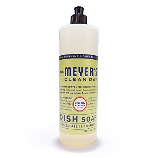 Mrs. Meyer's Clean Day Dish Soap, Lemon Verbena, 16 Ounce Bottle