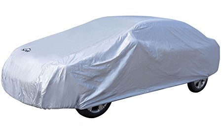 XCAR Solar Shield Breathable UV Protection Car Cover Fits Cars Up To 228 Inch In Length-With Cable Lock Security