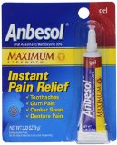 Anbesol Maximum Strength Oral Anesthetic Gel 033 Ounce Tube