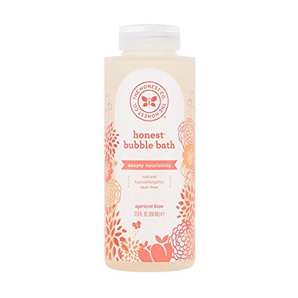 Honest Deeply Nourishing Hypoallergenic Bubble Bath With Naturally Derived Botanicals, Apricot Kiss, 12 Fluid Ounce