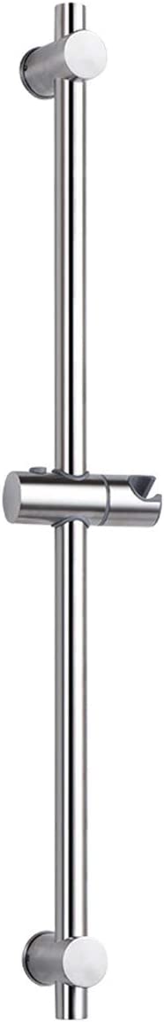 Drenky Shower Riser Rail, 304 Stainless Steel Shower Rail with Height and Angle Adjustable Fixing Brackets, Polished Stainless, 800mm Total Height