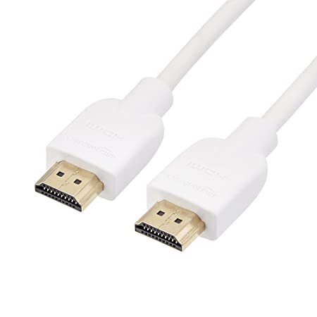 AmazonBasics High-Speed HDMI Cable - 15 Feet, White