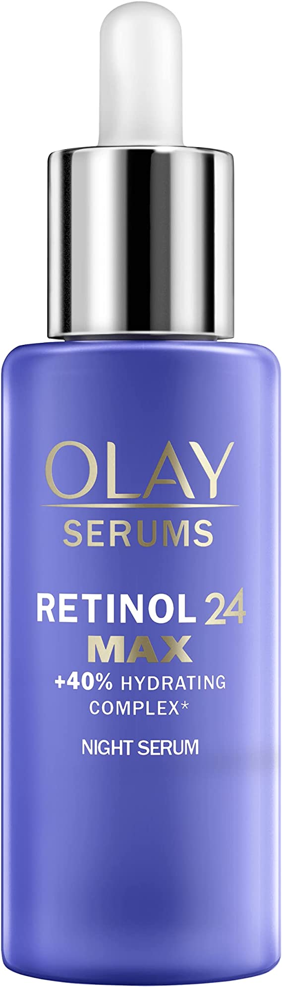 Olay Retinol 24 MAX Night Serum With 40% More Retinol Complex, Advanced Anti-Ageing Face Serum For Firmer Skin, Reduces Wrinkles, Fine Lines And Pigmentation, Olay's Strongest Retinoid Complex, 40 ml