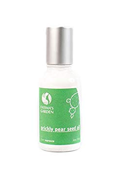 Fatima's Garden Prickly Pear Seed Oil for Face, Hair, Skin and Nails, USDA Ecocert Certified Organic Pure Virgin Cold Pressed Moroccan Anti-aging Moisturizer (Barbary Fig, Cactus Oil) 0.17 Fl oz