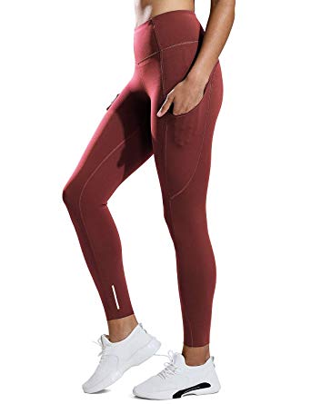 CRZ YOGA Women's Naked Feeling High-Rise 7/8 Tight Training Yoga Leggings with Out Pocket 25"