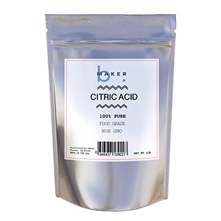 bMAKER Citric Acid,1 Pound -100% Pure, Food Grade , Non- GMO, Organic