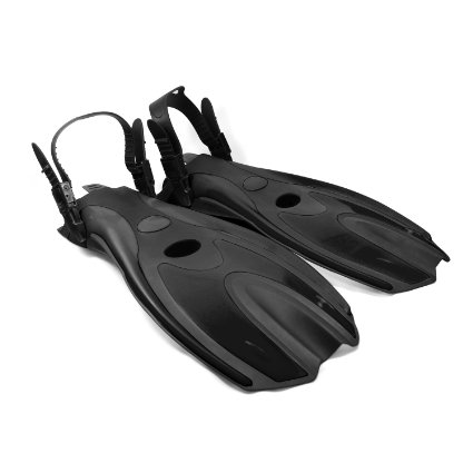 Fishtown Training Swim Fins - All Sizes, High Performance Swim Fins for Beginners, Comfortable Ergonomic Design, Lightweight and Flexible, Improves Technique and Muscle Strength, Adjustable Strap