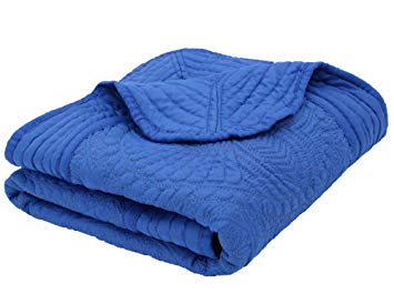 Baby Infant Blankets All Weather Lightweight Embossed Quilt Royal Blue