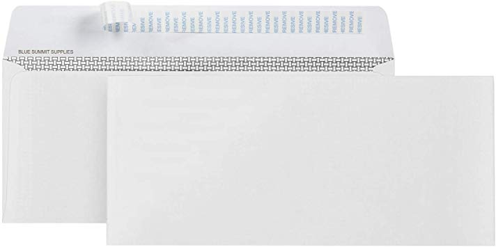 500 No. 9 Self Seal Security Envelopes – Peel and Seal Designed for Secure Mailing - Security Tinted with Printer Friendly Design - Number 9 Size 3 7/8 Inch X 8 7/8 - Pack of 500