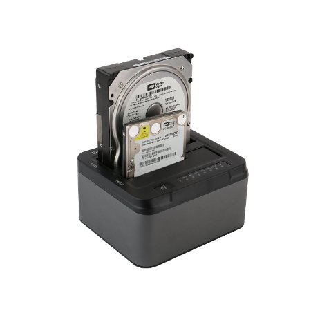 Spinido USB 3.0 Hard Drive Duplicator Dock Station - Black / Grey