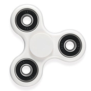 Hand Spinner, Magicfly Tri-Spinner Fidget Spinner Toy Stress Reducer - Perfect For ADD, ADHD, Anxiety, and Autism Adult Children (White)