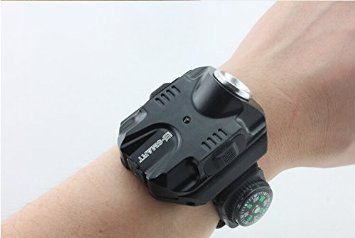 E-SMART Super Bright Wrist LED Light R2 Rechargeable Waterproof LED Flashlight Wristlight