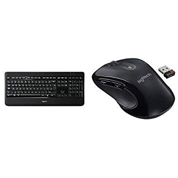 Logitech K800 Wireless Illuminated Keyboard with M510 Wireless Computer Mouse