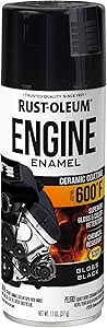 Rust-Oleum 363567 Engine Enamel Spray Paint, 11 oz, Gloss Black, (Pack of 1)