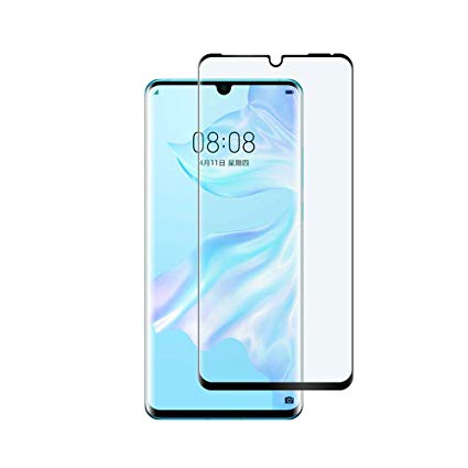 SDXXQC For Huawei P30 Pro Screen Protector, Free Case Friendly HD Clear Bubble Scratchproof Tempered Glass Screen Protector Fit For Huawei P30 Pro Phone. Clear Black