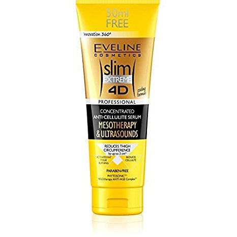 Eveline Cosmetics Slim Extreme 4D Mesotherapy and Ultrasound Concentrated Cellulite Cream Firming/Toning Serum