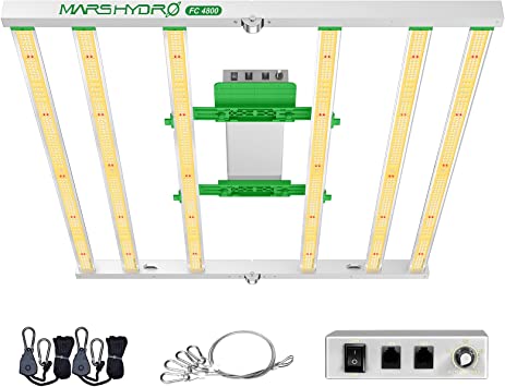 MARS HYDRO führte wachstumslampe FC4800 mit 2070 Stück Samsung LM301B Osram Dioden Inventronics Treiber UV IR Vollspektrum Grow Light Dimmbare Gänseblümchenkette für Zimmerpflanzen 2.9 umol/J