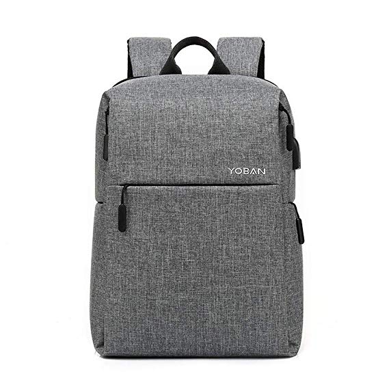 Xcstdjx Anti-Theft Backpack Smart USB Dual Interface Charging Backpack Men's Business Waterproof Oxford Cloth