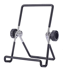 niceEshop(TM) Universal Adjustable Portable Foldable Metal Holder Stand for Tablet PC,Black