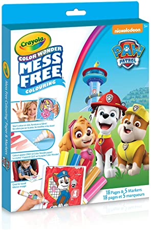 Crayola Paw Patrol Color Wonder Colouring Pad & Markers, Mess Free Colouring for Kids, Ages 3 and above, Summer Travel, Camping, Arts and Crafts