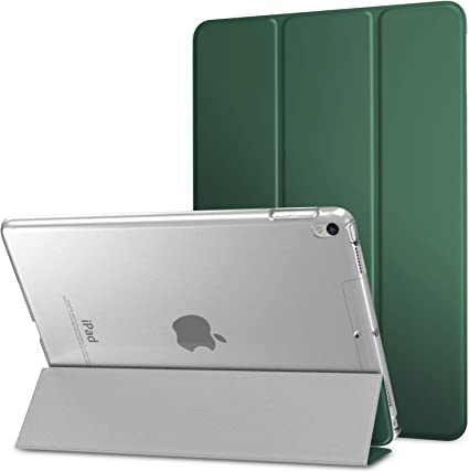 MoKo Case Fit New iPad Air 3 2019(3rd Generation 10.5 inch)/iPad Pro 10.5 2017 - Slim Lightweight Smart Shell Stand Cover with Translucent Frosted Back Protector - Pine Forest (Auto Wake/Sleep)